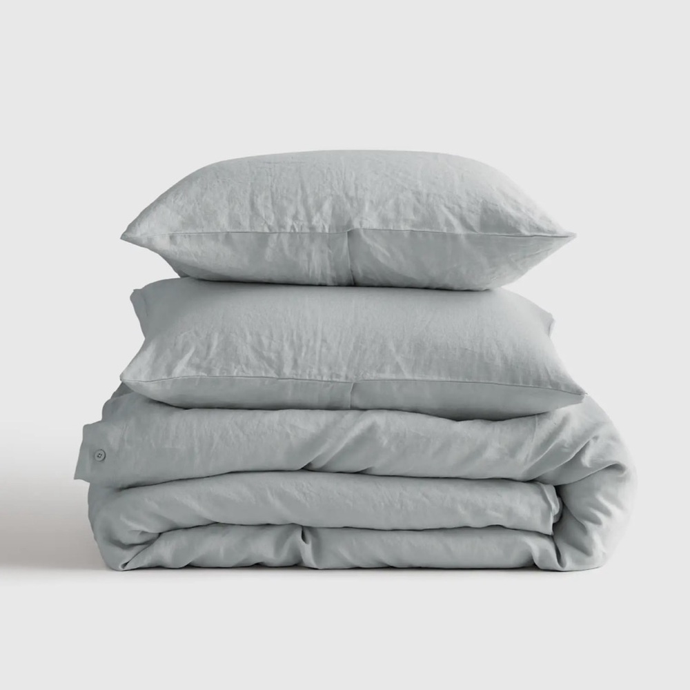 Quince 100% linen duvet cover + shams